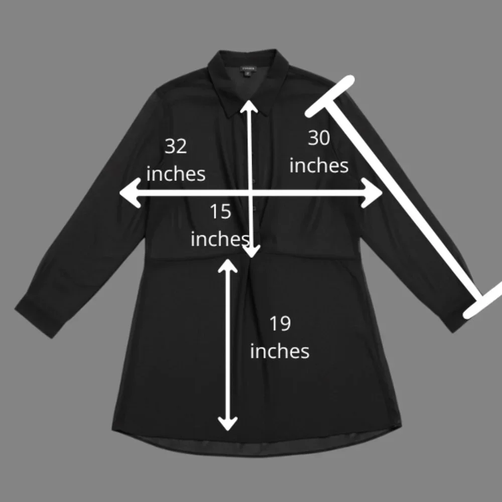 NWT Torrid Chiffon Twist Front Tunic Deep Black Size 5 (28) - Picture 7 of 10